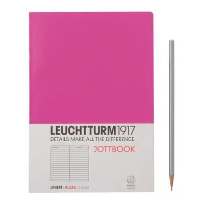 LEUCHTTURM1917 JOTTBOOK MEDIUM (A5), linky, pink 341544