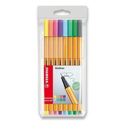 Popisovač STABILO point liner 88 sada 8 ks "Pastel"