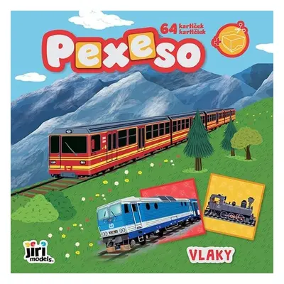 Pexeso v sešitu Vlaky