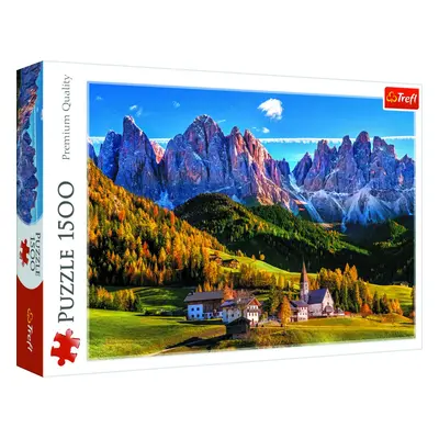 Trefl Puzzle Údolí Val di Funes, Dolomity / 1500 dílků - TOMI