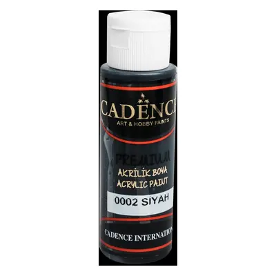 Akrylová barva Cadence Premium - černá / 70 ml