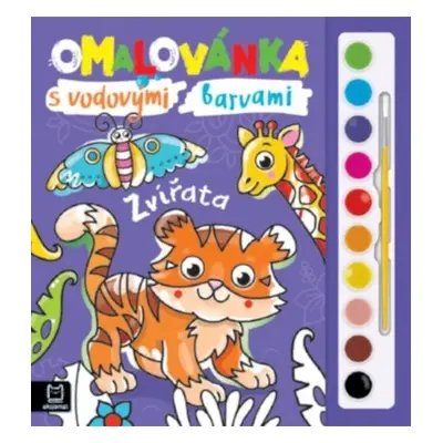 Omalovánka s vodovými barvami Zvířata - Anna Podgórska