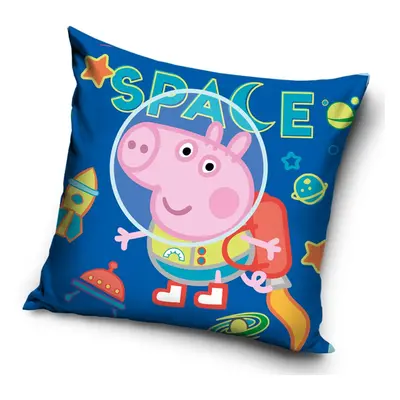 Povlak na polštářek Prasátko Peppa Tomík Malý Astronaut