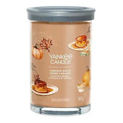 YANKEE CANDLE Pumpkin Maple Creme Caramel svíčka 567g / 2 knoty (Signature velký)