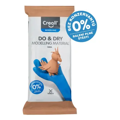 Creall samotvrdnoucí modelovací hmota DO&DRY hypoalergenní, 500 g, terakota