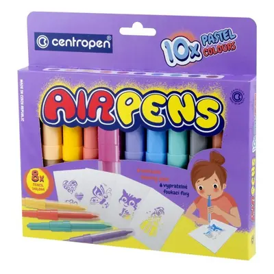 Centropen Foukací fixy Air Pens 1500 pastel (10 ks)