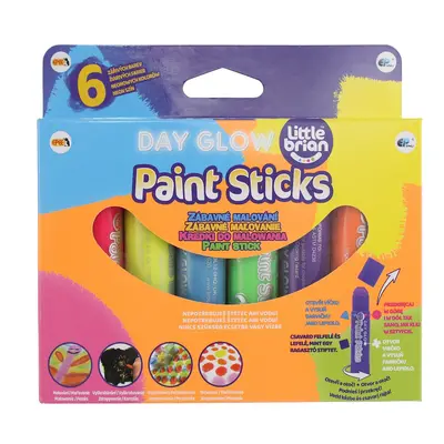 Little Brian Paint Sticks - Zářivé barvy 6 ks - EPEE