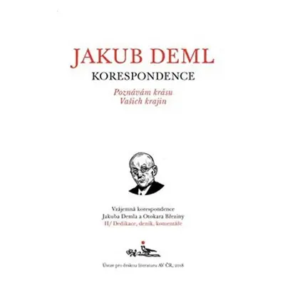 Poznávám krásu Vašich krajin - Vzájemná korespondence Jakuba Demla a Otokara Březiny - kolektiv 