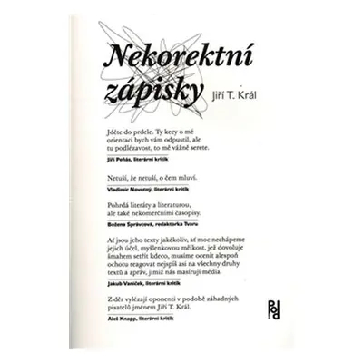 Nekorektní zápisky - Jiří T. Král