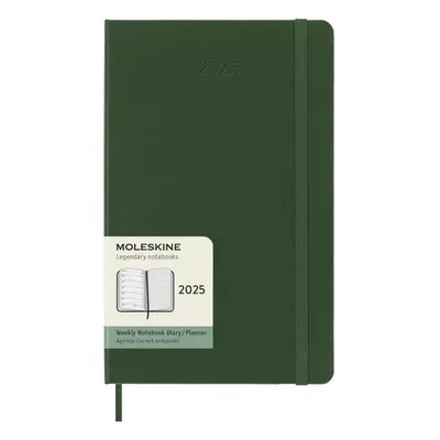 Moleskine Plánovací zápisník 2025 zelený L, tvrdý