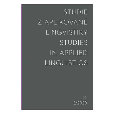 Studie z aplikované lingvistiky 2/2020