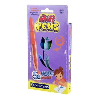 Centropen Foukací fixy Air Pens 1500 pastel colours (5 ks)