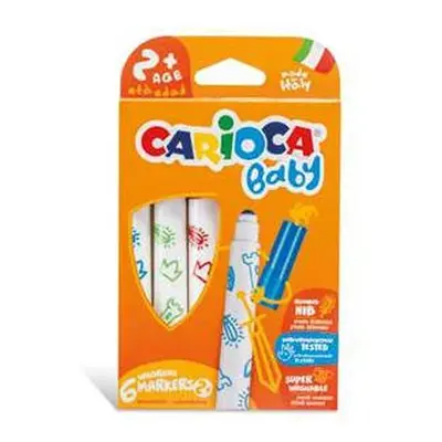 Carioca fixy Baby 2+, kulatý hrot, 6 ks