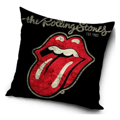 Povlak na polštářek Rolling Stones Black