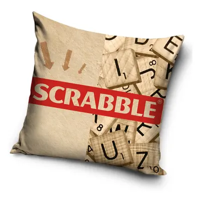 Povlak na polštářek Dřevěné Scrabble