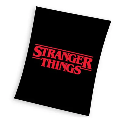 Dětská deka Stranger Things Black 130x170 cm