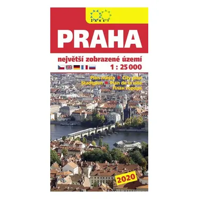 Praha největší zobrazené území 1:25.000 (2020)