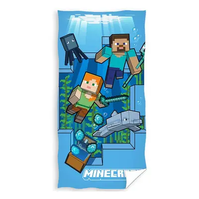 Dětská osuška Minecraft Život pod Hladinou