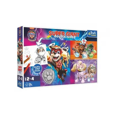 Puzzle GIANT oboustranné Skvělý tým Tlapkové patroly/Paw patrol 15 dílků v krab. 40x27cm 24m+