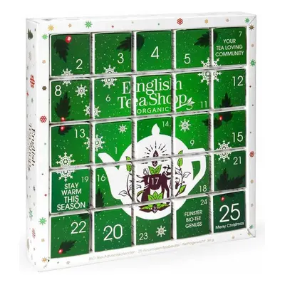 English Tea Shop Čaj Adventní kalendář bio Puzzle/zelený 48 g, 25 ks