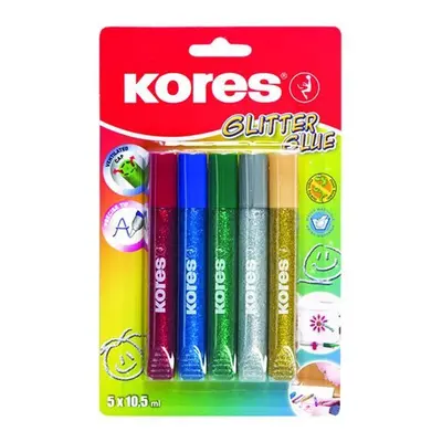 Kores Glitter glue 5 x 10,5 ml