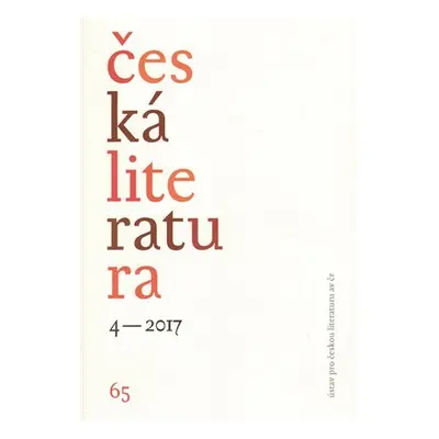 Česká literatura 4/2017