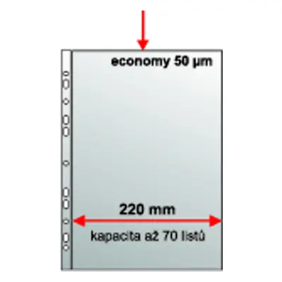 Euroobal A4 U MAXI PP eurozáv. krupička, 50mic. 235x305mm