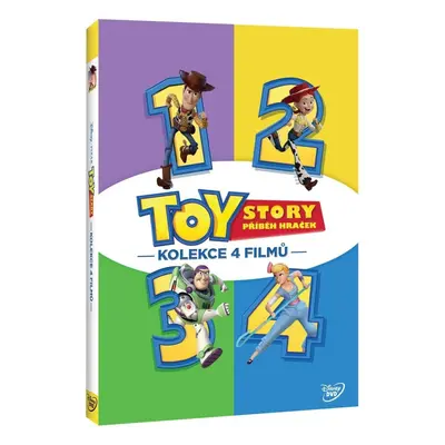 Toy Story: Příběh hraček kolekce 1.-4. 4DVD