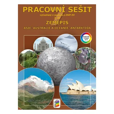 Zeměpis 7, 2. díl - Asie, Austrálie a Oceánie, Antarktida (barevný pracovní sešit), 6. vydání