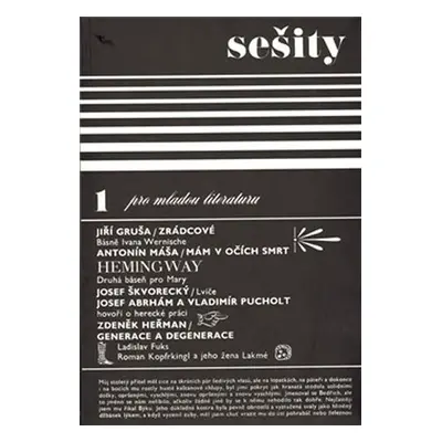 Sešity pro mladou literaturu 1 - 33 1/2 - kolektiv autorů