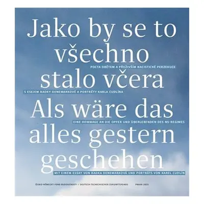 Jako by se to všechno stalo včera - Pocta obětem a přeživším nacistické perzekuce s esejem Radky