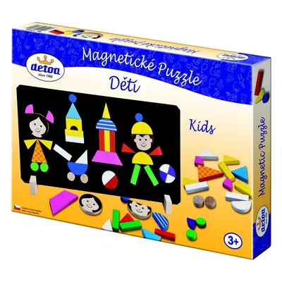 Magnetické puzzle Děti v krabici - Detoa