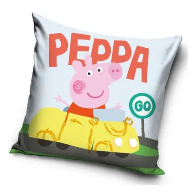 Dětský polštářek Prasátko Pepina ve Žlutém Autě