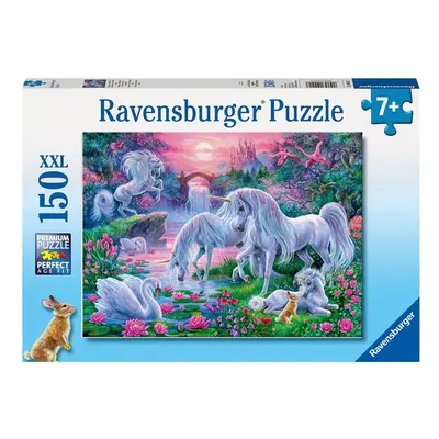 Puzzle Jednorožci při západu slunce/150 dílků