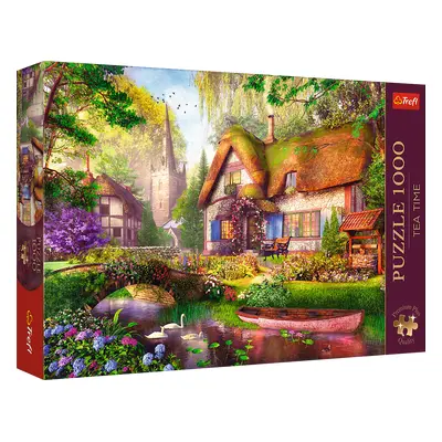 Puzzle Premium Plus - Čajový čas: Lesní chaloupka 1000 dílků 68,3x48cm v krabici 40x27x6cm - Tre