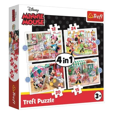 Trefl Puzzle Minnie s přáteli 4v1 (12,15,20,24 dílků)