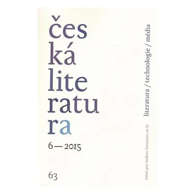 Česká literatura 6/2015