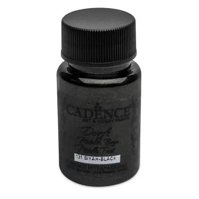 Metalická akrylová barva Cadence Dora Metalic - černá / 50 ml