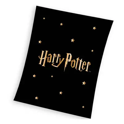 Dětská deka Harry Potter Gold Stars 130x170 cm