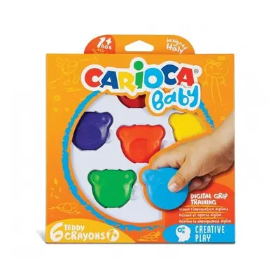 CARIOCA dětské voskovky Teddy Crayons 6 ks