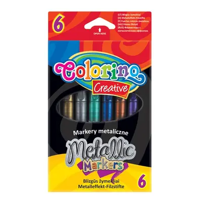 Colorino popisovače metalické, 6 barev