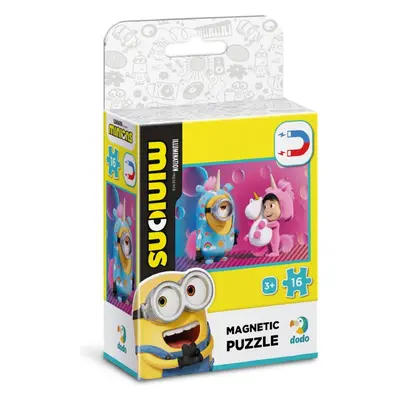 Magnetické puzzle Mimoni: Jednorožci 16 dílků