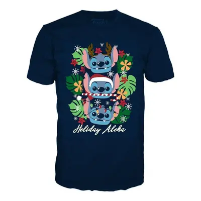 Funko Pop! Tee: Stitch/Holiday Stitch M