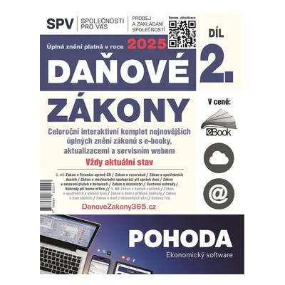 Daňové zákony 2025 (Díl 2.)