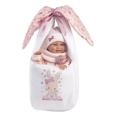 Llorens 73902 NEW BORN HOLČIČKA - realistická panenka miminko s celovinylovým tělem - 40 cm