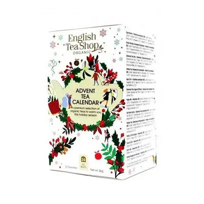 English Tea Shop Čaj Adventní kalendář bio bílý 36 g, 24 ks