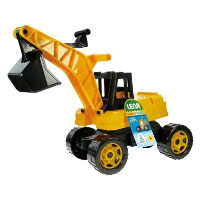 Bagr žlutočerný Giga Trucks plast 70cm v krabici 70x35x29cm - Loana