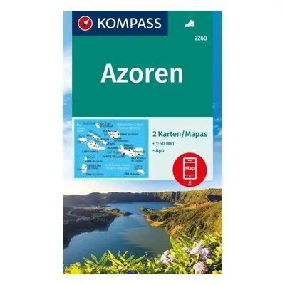 Azory 1:50 000 / sada 2 turistických map KOMPASS 2260