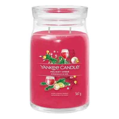 YANKEE CANDLE Holiday Cheer svíčka 567g / 2 knoty (Signature tumbler velký )