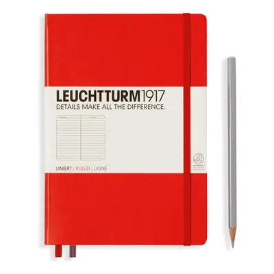 LEUCHTTURM1917 LEUCHTTRUM1917 Notebook Medium A5, Hardcover lined, RED 332933